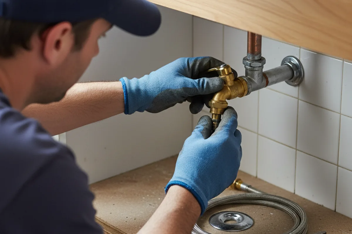 Shutoff valve and fitting work during Faucet and Fixture Repair in Dunreith